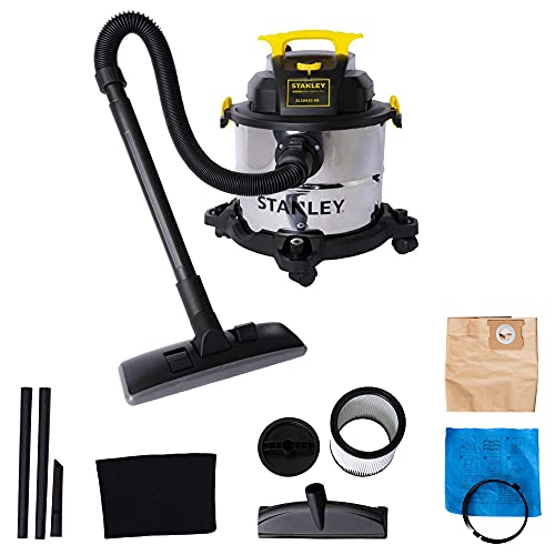 スタンレー バキュームクリーナー 乾湿両用 容量20L 業務用掃除機 SL18410-5B ブラック、シルバー、イエロー